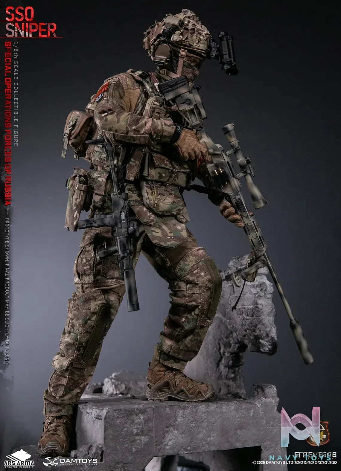DAMTOYS – 1/6 Scale Russian Federation SSO Special Forces Sniper Item No. 78108 (Licensed)
