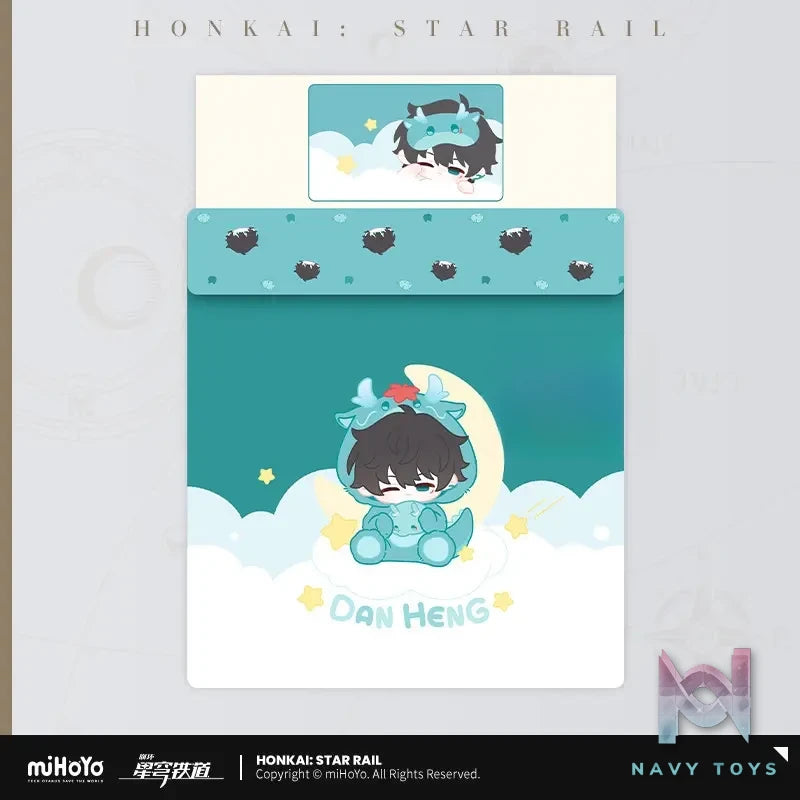 miHoYo – Honkai: Star Rail Boys’ Dorm Q Version Home Series Bed Sheet – Dan Heng (Licensed)