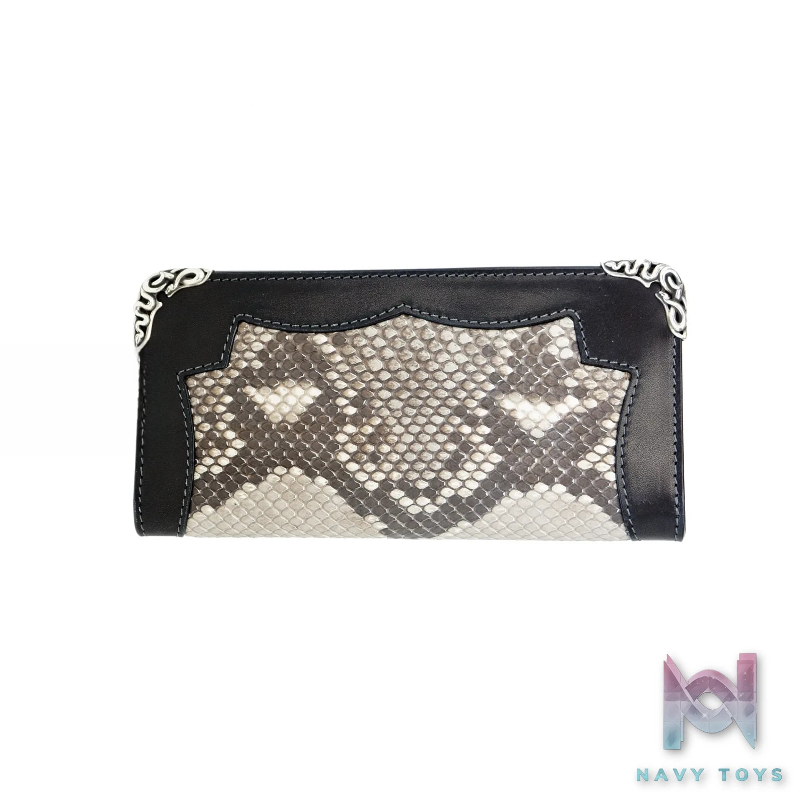 Raven Studio (silver jewelry) – Tochigi Leather Patchwork Python Skin Long Wallet Original