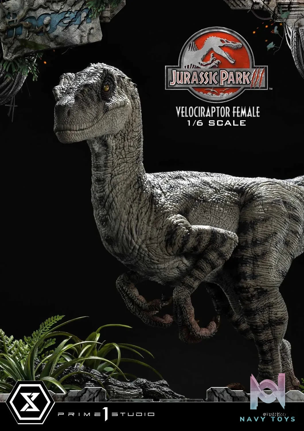 Prime 1 Studio – Legacy Museum Collection Jurassic Park III (Film) Velociraptor Female LMCJP-11 LMCJP-11S (Licensed)