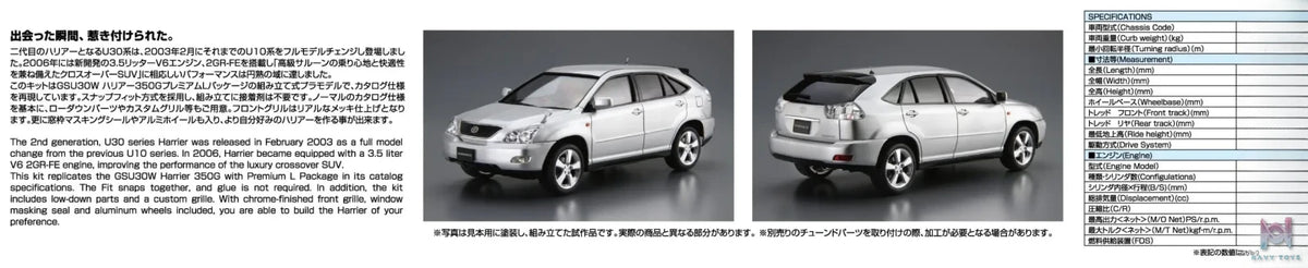 AOSHIMA – 1/24 Scale Car Model #3 (Licensed)