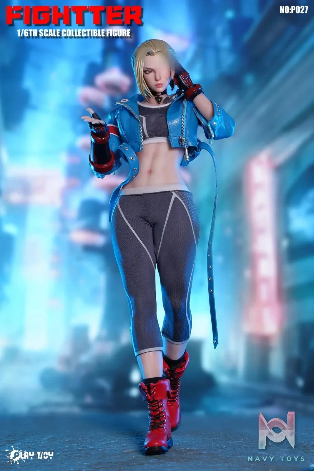 PLAY TOY – Street Fighter 1/6 Fighting Female Warrior Cammy White P027