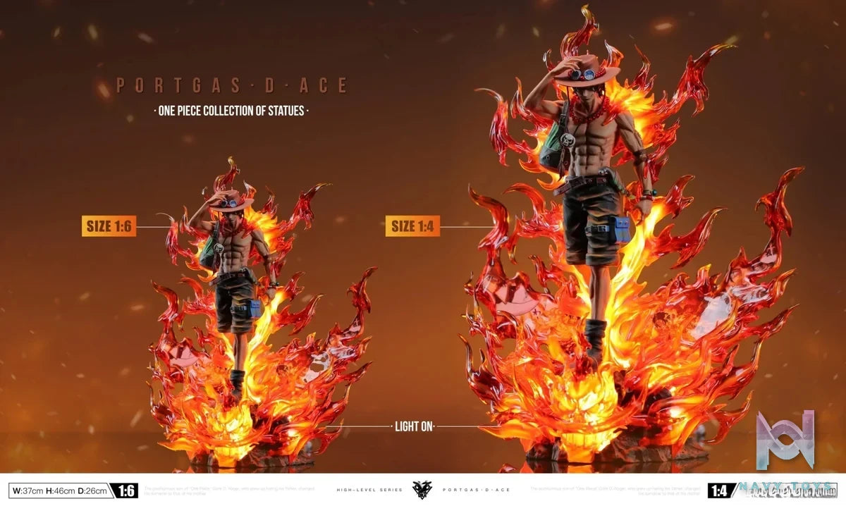 Okr Studio - One Piece Burning Ace resin statue Navy Toys anime figure