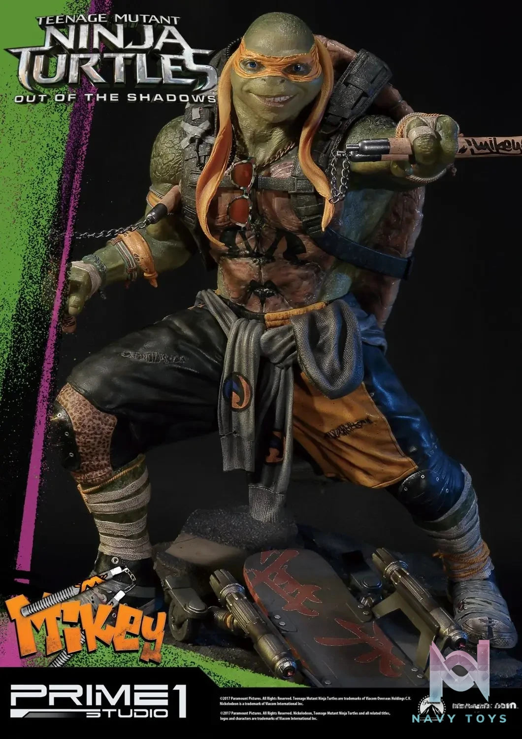 Prime 1 Studio – Premium Masterline Teenage Mutant Ninja Turtles: Out of the Shadows (Film) Michelangelo PMTMNT-06 (Licensed)