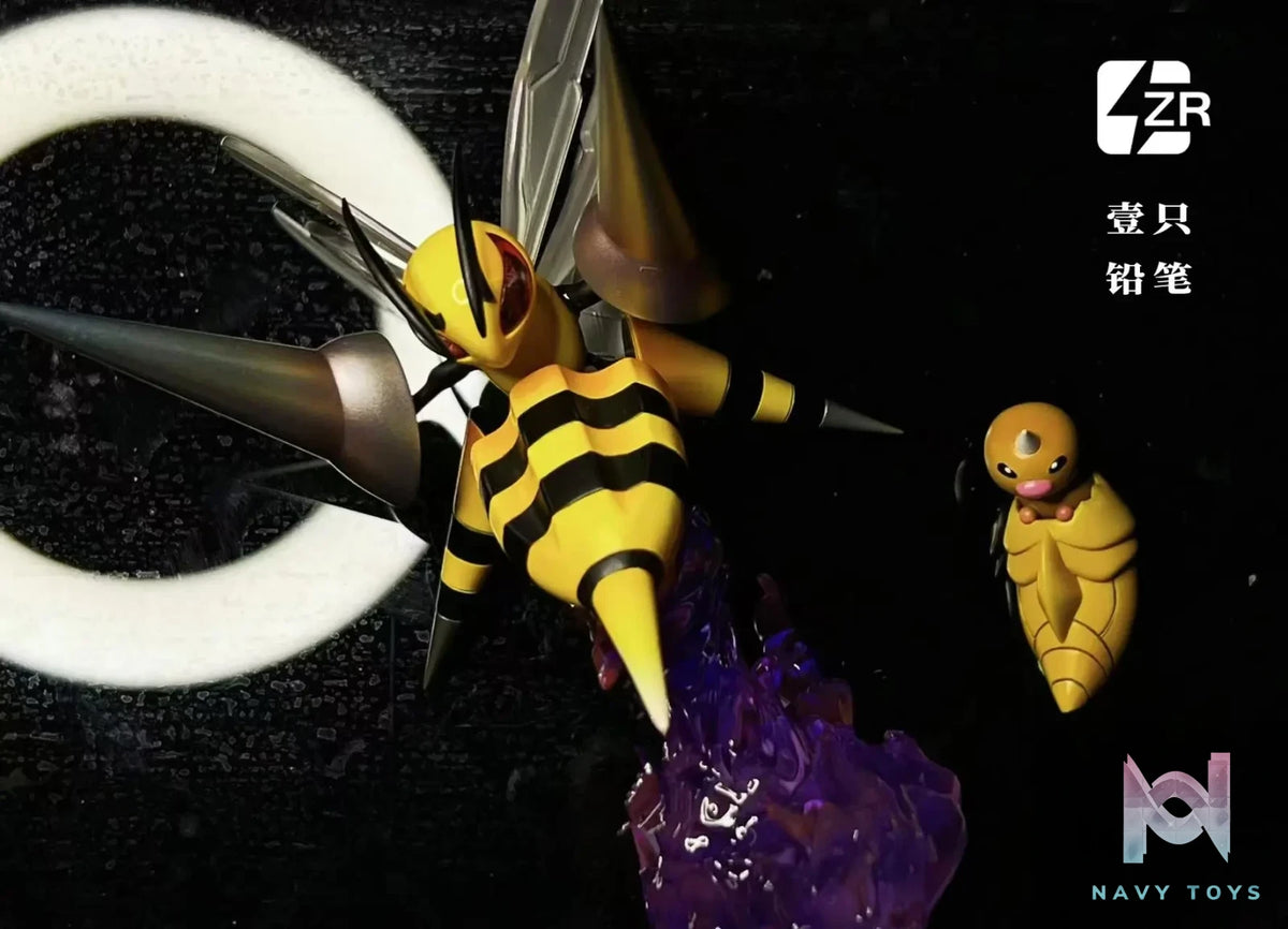 ZR Studio – Pokemon Beedrill evolutionary group & Mega Beedrill