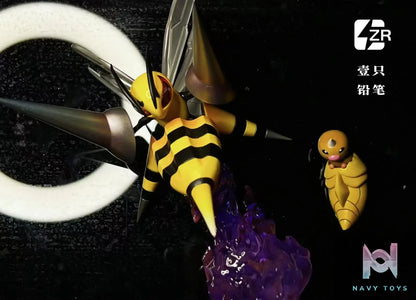 ZR Studio – Pokemon Beedrill evolutionary group & Mega Beedrill