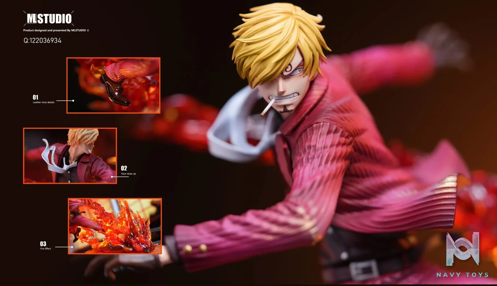 ML Studio – One Piece Flame Sanji