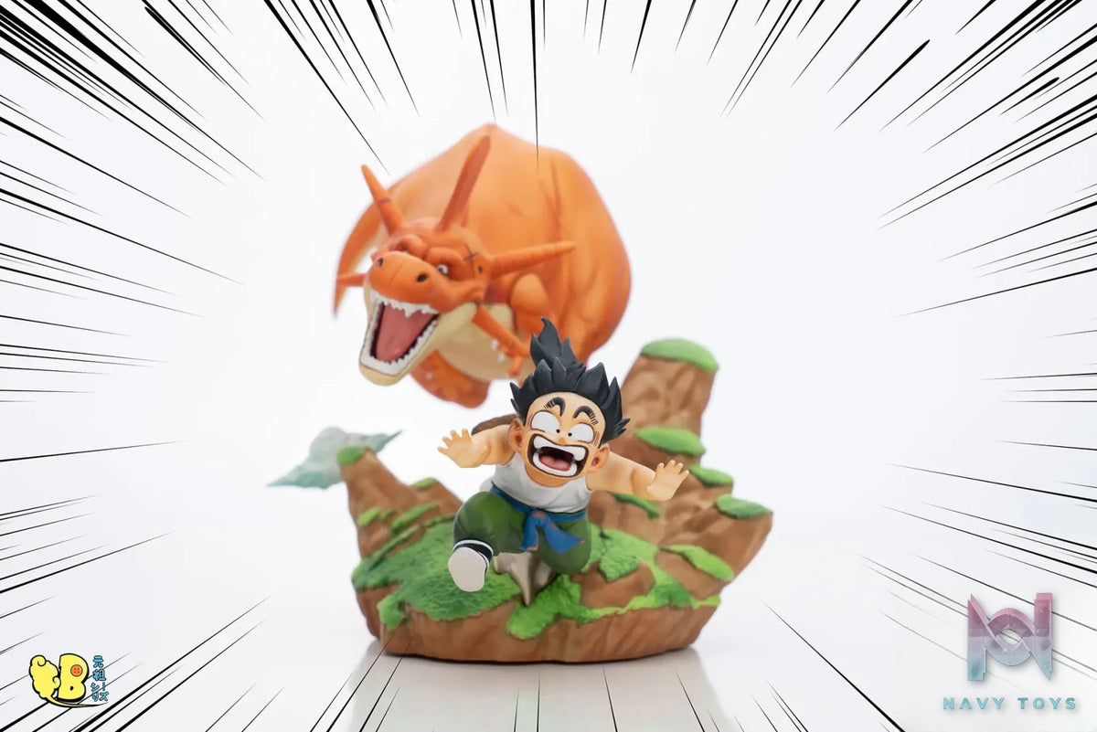DB Studio – Dragon Ball Dinosaur run after Son Gohan