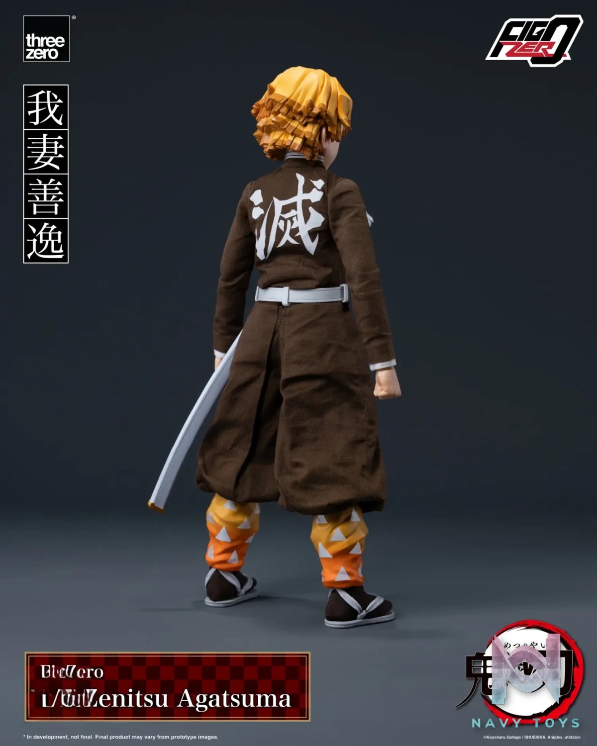 Threezero – Demon Slayer: Kimetsu no Yaiba FigZero 1/6 Zenitsu Agatsuma 3Z06690W0 (Licensed)