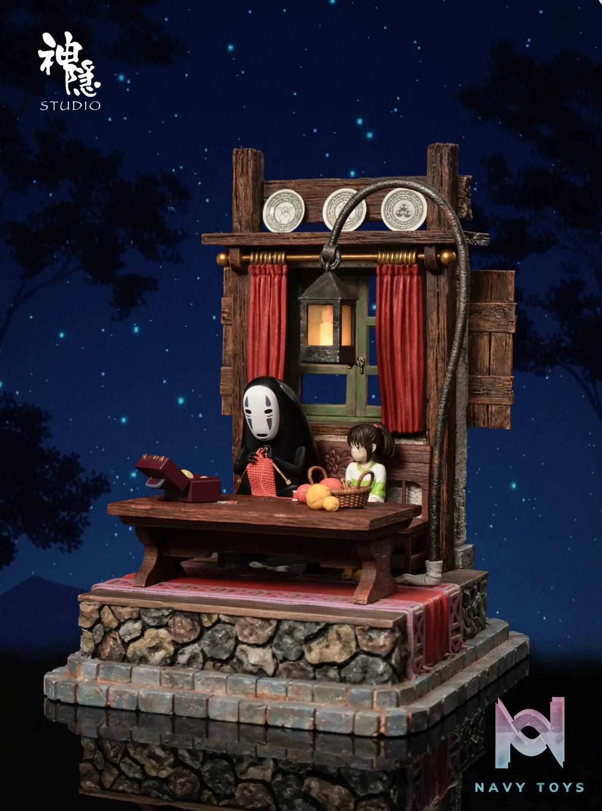 Shen Yin Studio – Spirited Away Silhouette Moment Series Spirited Away No-Face Man & Chihiro Ogino