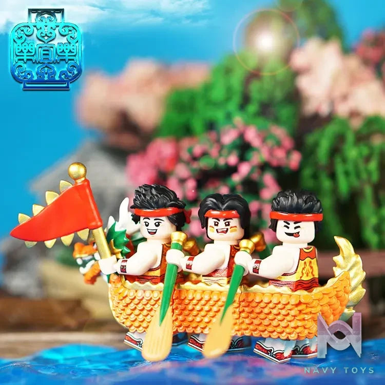 LEYILEBRICK Studio – Dragon Boat Festival Dragon Boat Racing Team Original