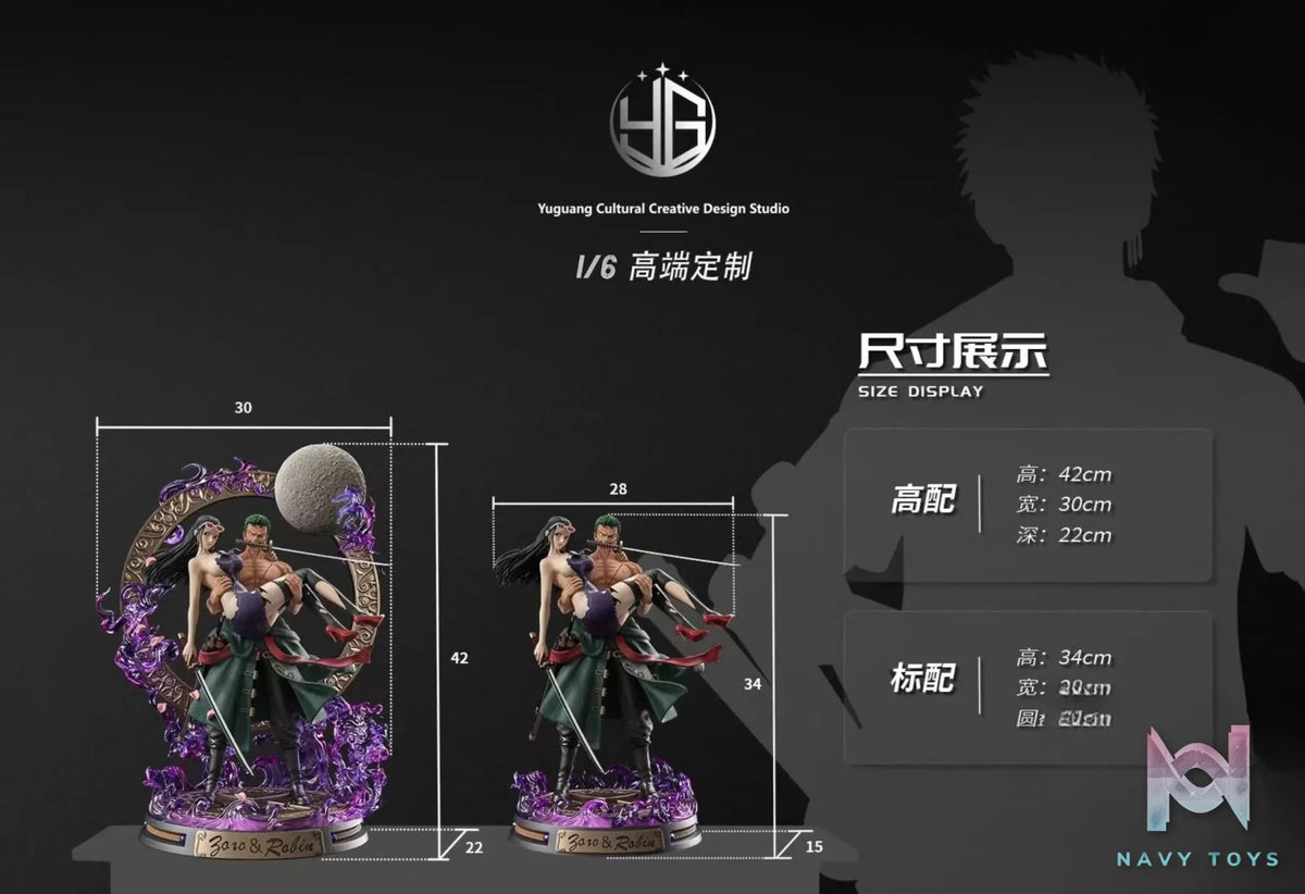 Yuguang Cultural Creative Design Studio – One Piece Roronoa Zoro and Nico Robin
