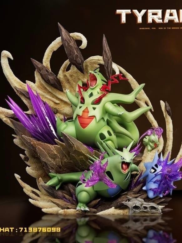 Tyranitar Family - Pokemon - Black Rose Studio resin statue Black Rose Studio anime figure