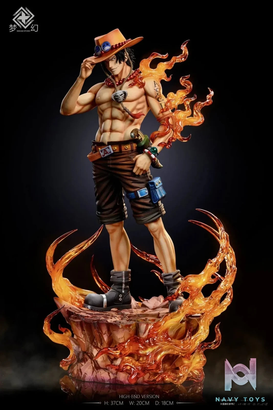 Dream Studio - One Piece Ace's hat - trick debuts resin statue Navy Toys anime figure