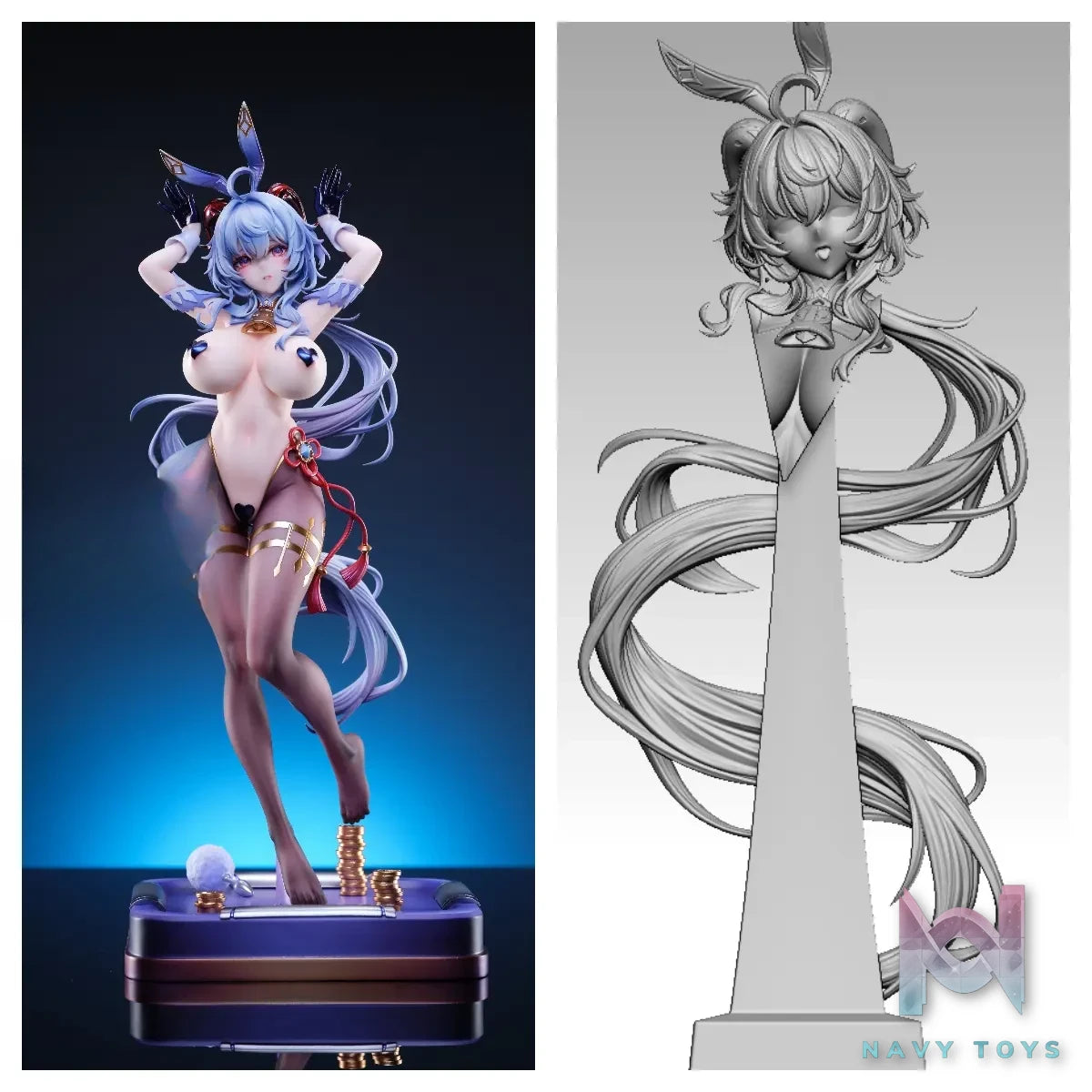 Genius Bee Studio – Ganyu Rabbit Ears Genshin Impact