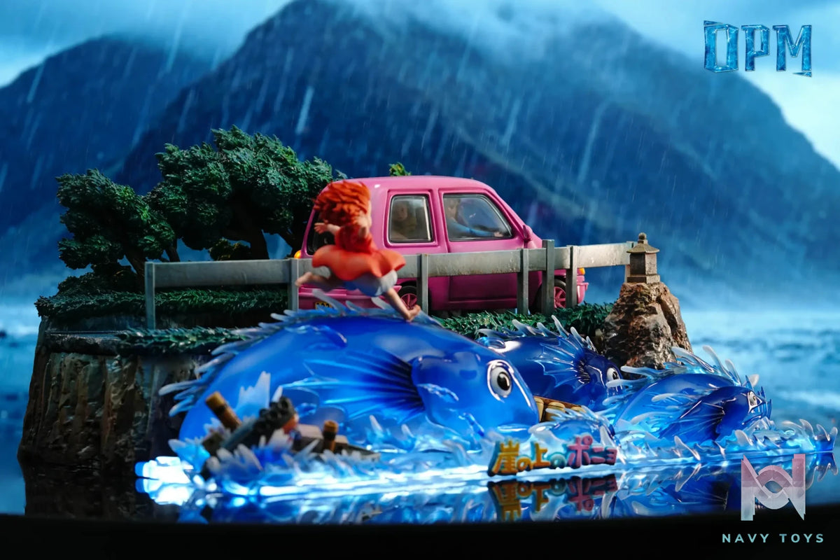 OPM Studio – Hayao Miyazaki Desktop Series 015 Ponyo on the Cliff