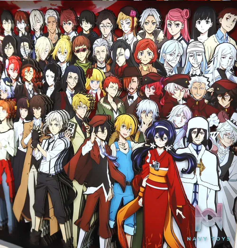 KALA HOME Studio – Bungo Stray Dogs Multiple Characters #04 3D Decorative Painting Bungo Stray Dogs