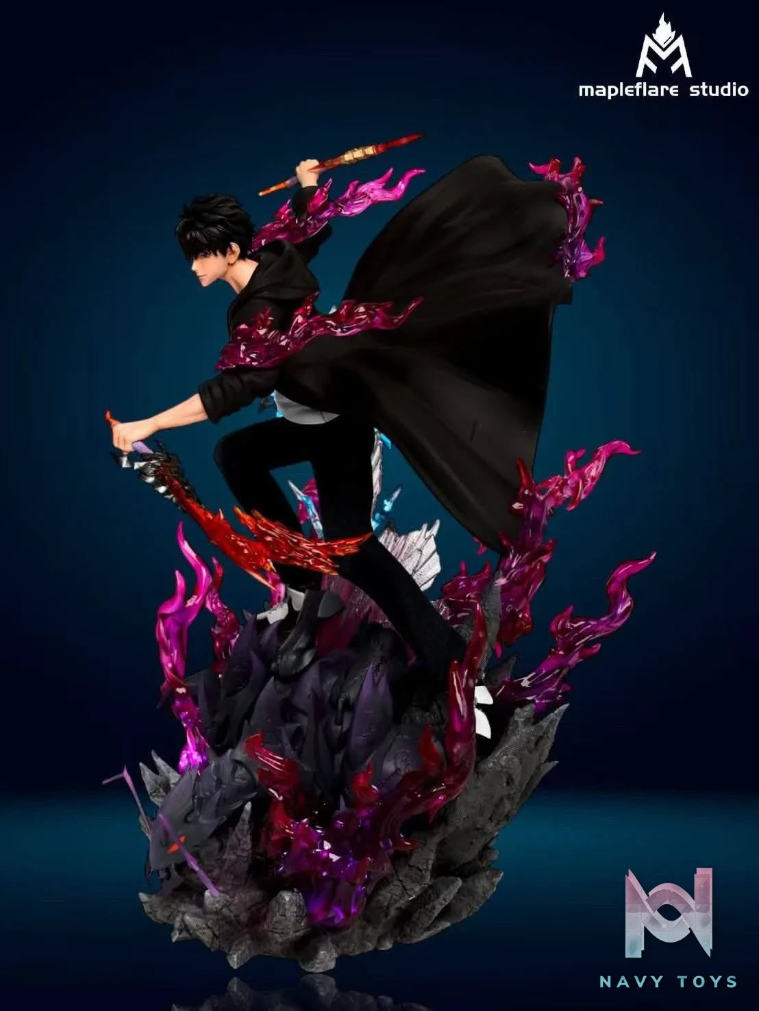 Sung Jinwoo & Cha Hea In resin statue Mapleflare Studio anime figure
