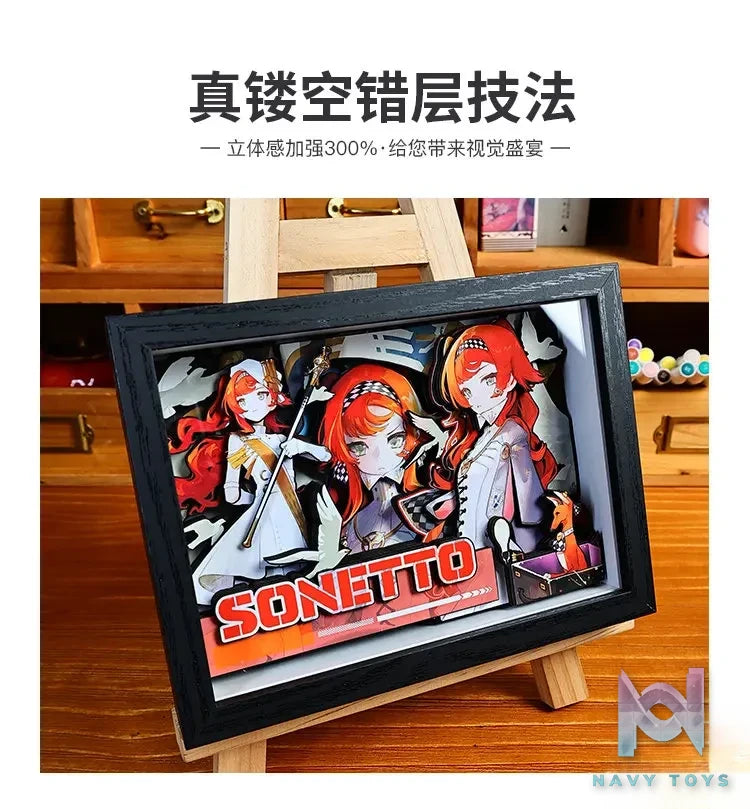 Yu Zhi Jiang Studio – Hissabeth X Sonetto 3D Decorative Painting Reverse: 1999