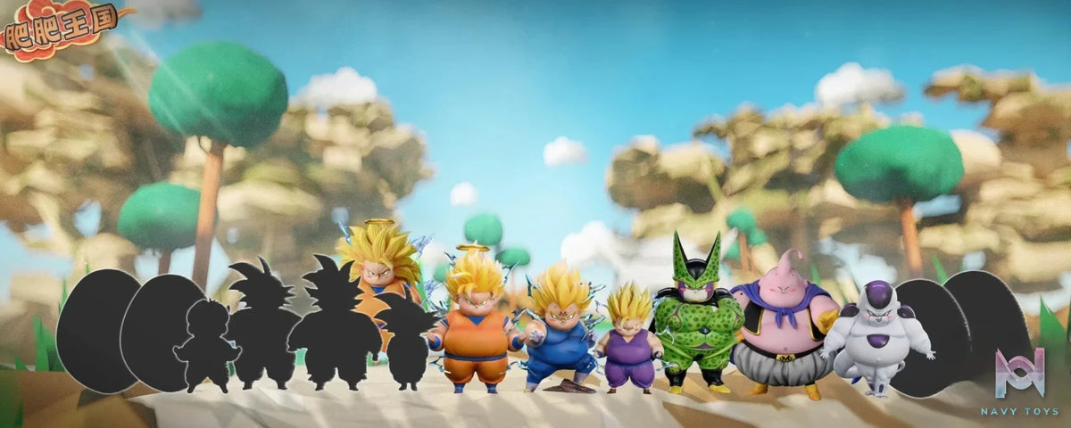 G5 Studio – Dragon Ball Fatty Series Majin Buu And Super Saiyan 3 Goku
