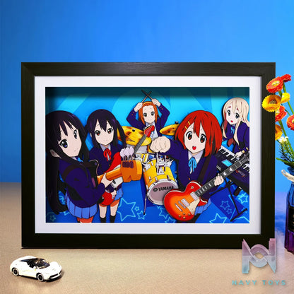 Yu Zhi Jiang Studio – K-ON! Multiple Characters Series #2 3D Decorative Painting K-ON!