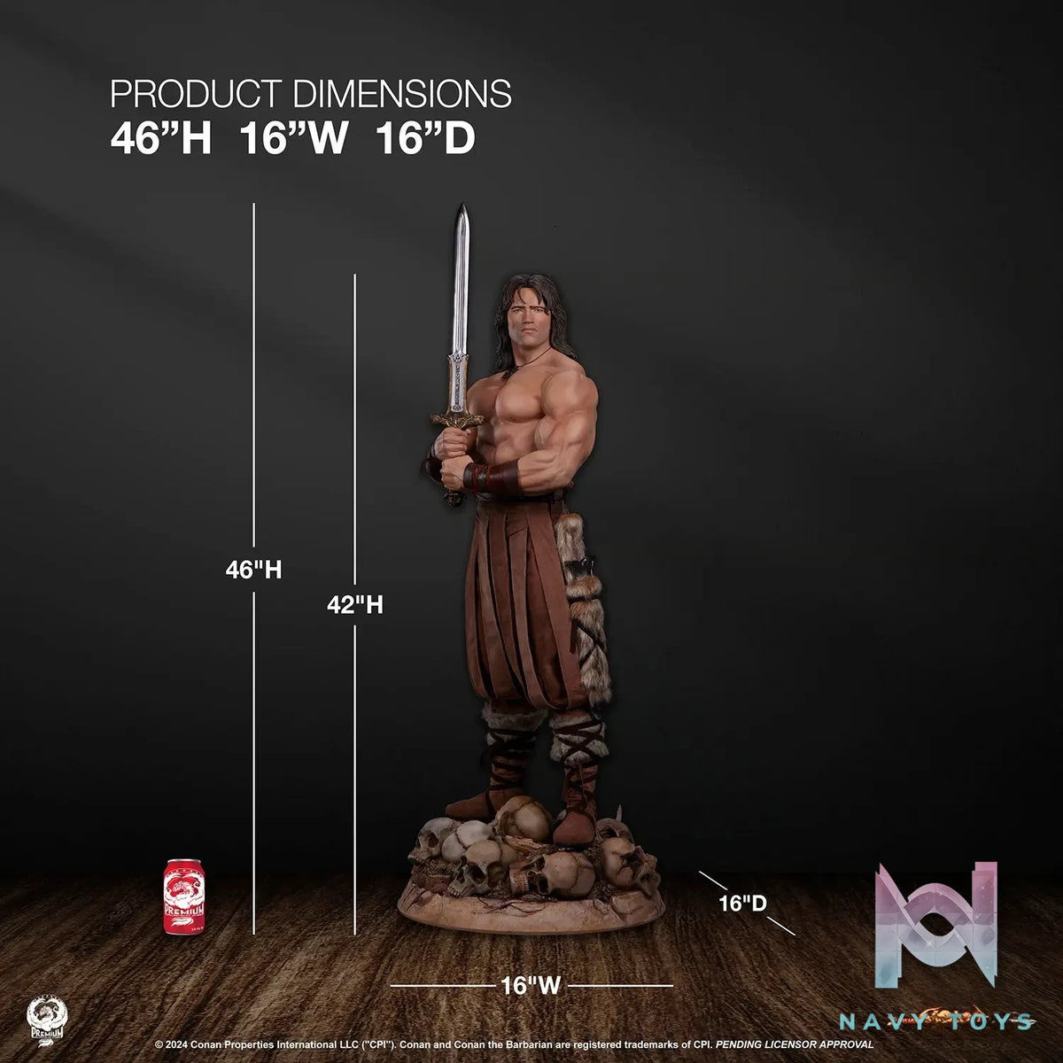 Sideshow Collectibles X Premium Collectibles Studio – Conan 1/2 Scale Elite Series Statue (Licensed)