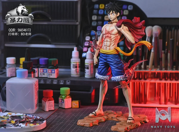 Straw Hat Luffy resin statue violent bear studio anime figure
