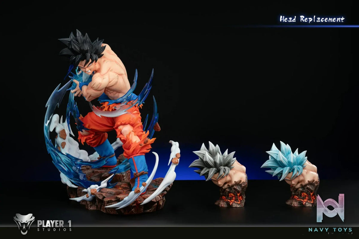Player 1 Studio - Dragon Ball Son Goku Master Ultra Instinct resin statue Navy Toys anime figure