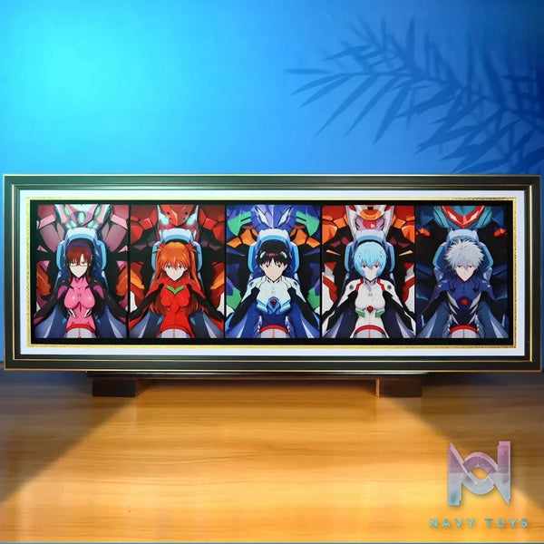 KALA HOME Studio – Neon Genesis Evangelion Multiple Characters #02 3D Decorative Painting Neon Genesis Evangelion