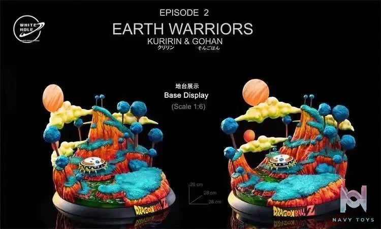 White hole Studio - Dragon Ball Namek Series: Earth Warriors Son Gohan & krillin resin statue Navy Toys anime figure