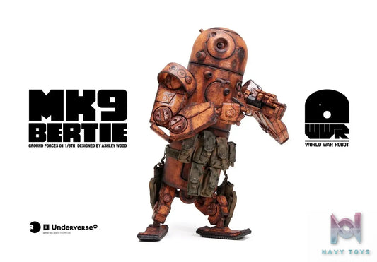 UNDERVERSE – World War Robot Series 1/6 Collectible Articulated Robot DESERT ALPHA BERTIE MK9 (Licensed)
