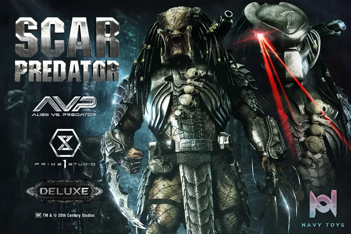 Prime 1 Studio Museum Masterline Alien vs. Predator Scar Predator MMPR-04 MMPR-04DX MMPR-04DXS
