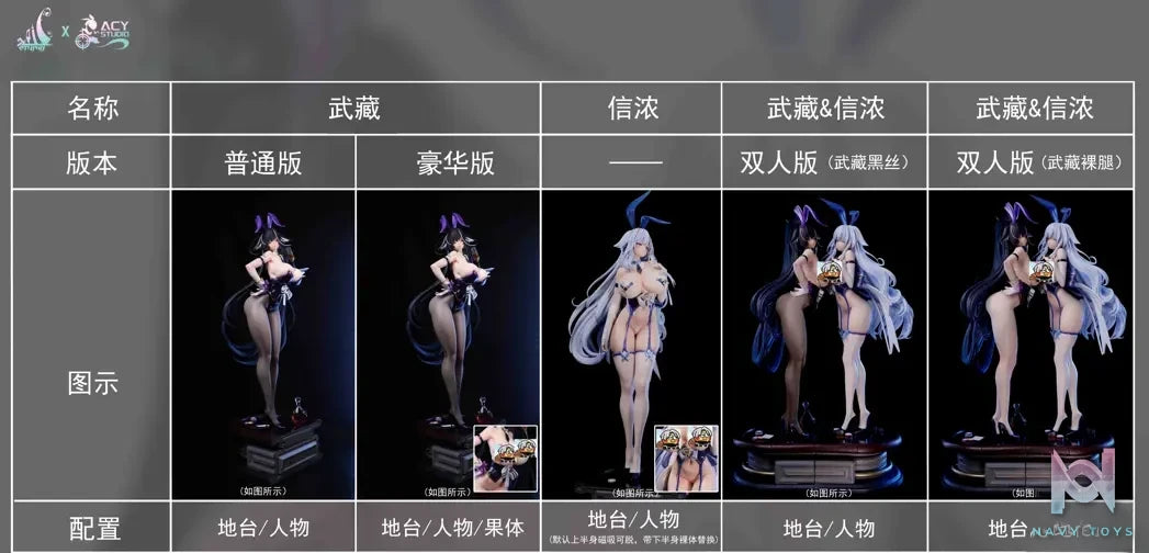 Acy Studio & Xpic Studio – Azur Lane Bunny Musashi & Shinano