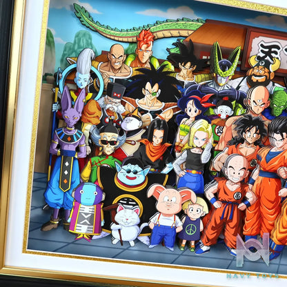 KALA HOME Studio – Dragon Ball Multiple Characters #02 3D Decorative Painting Dragon Ball