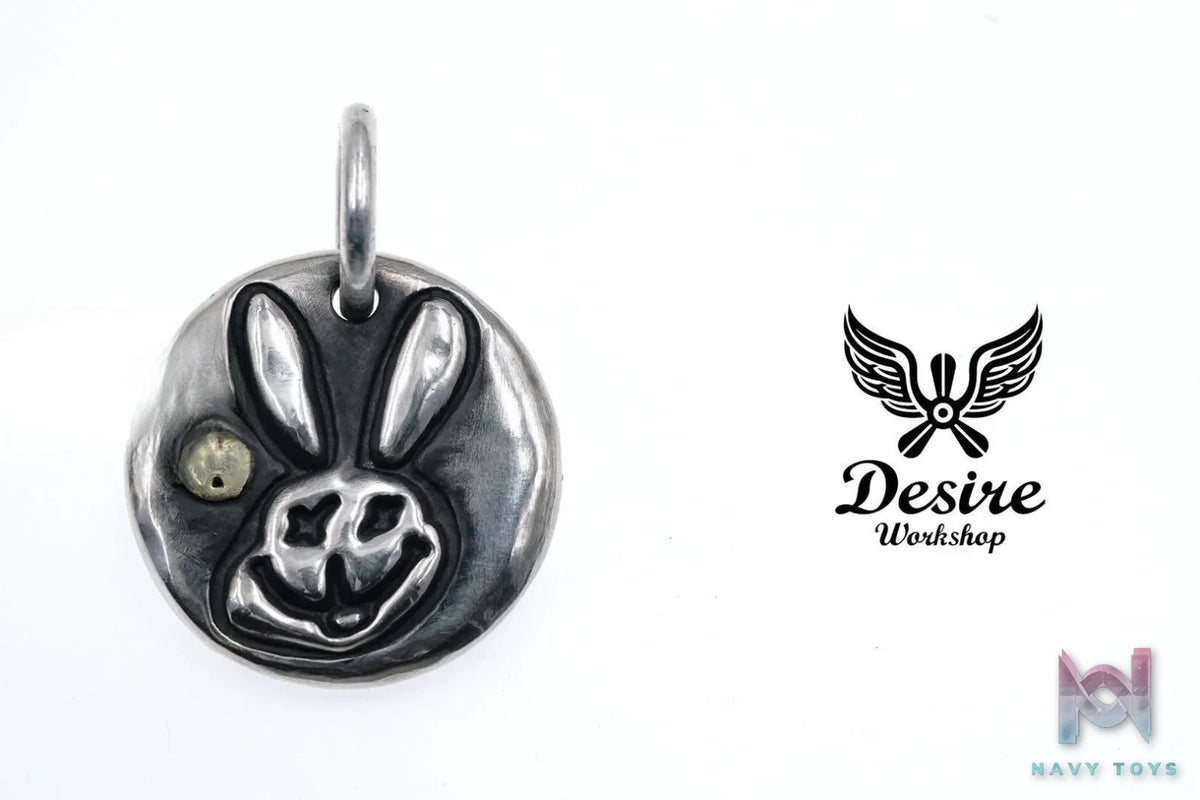 Raven Studio (silver jewelry) – Exclusive Original Design Anti-War Smiling Rabbit Pendant Original