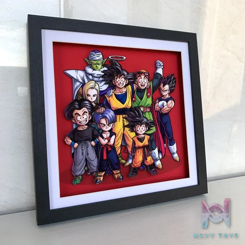 KALA HOME Studio – Dragon Ball Multiple Characters #07 3D Decorative Painting Dragon Ball