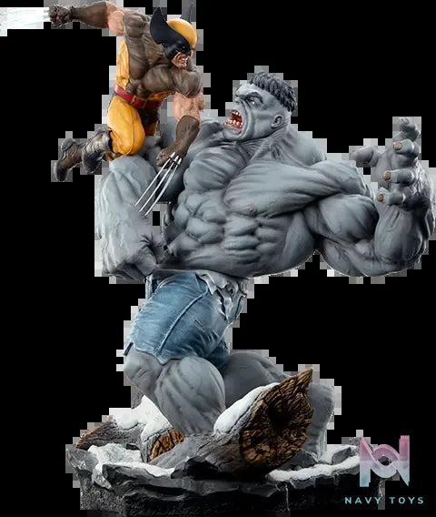 Sideshow Collectibles – Marvel collectible Grey Hulk vs Wolverine 2002162 (Licensed)