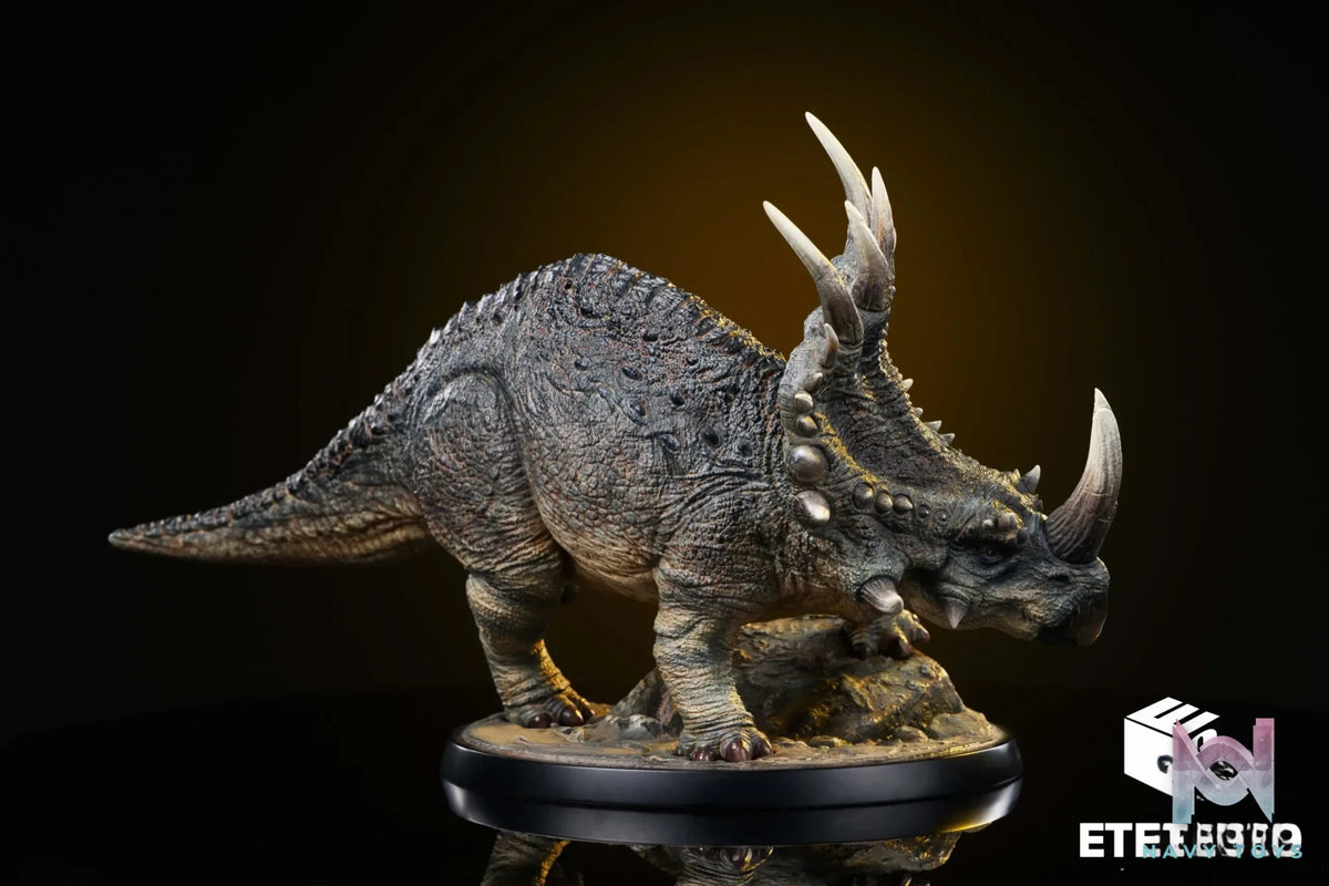 E9 studio – Original Dinosaur Series Triceratops Scene Collectible Model (Licensed)