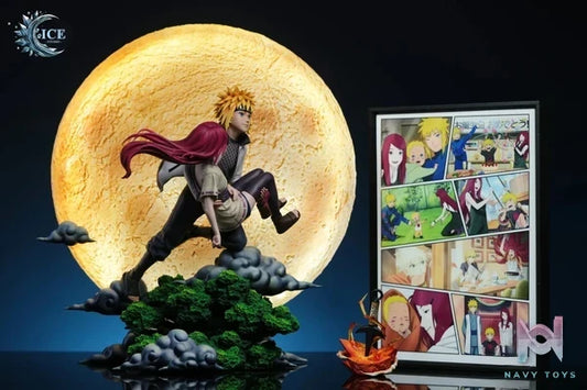 ICE Studio - Naruto Minato & Kushina Under the Moon resin statue Navy Toys anime figure