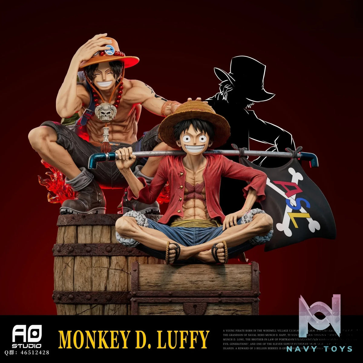 AO Studio – One Piece Three Pirate Brothers Resonance Series – Monkey D. Luffy
