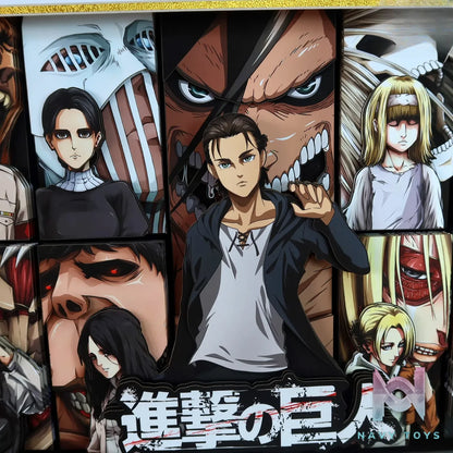 KALA HOME Studio – Attack on Titan Multiple Characters #08 Titan 3D Decorative Painting Attack on Titan