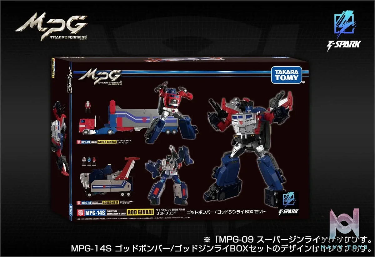 TAKARA TOMY – Transformers MPG-14S God Bomber & God Jinrai BOX Set (Licensed)