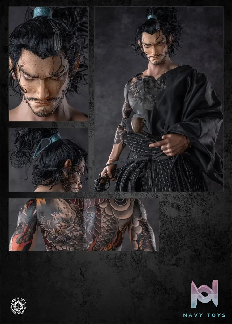 ART FUTURE – 1/6 Sakamoto Ryoma Commander Silver Dragon Armor Version Action Figure (Licensed)
