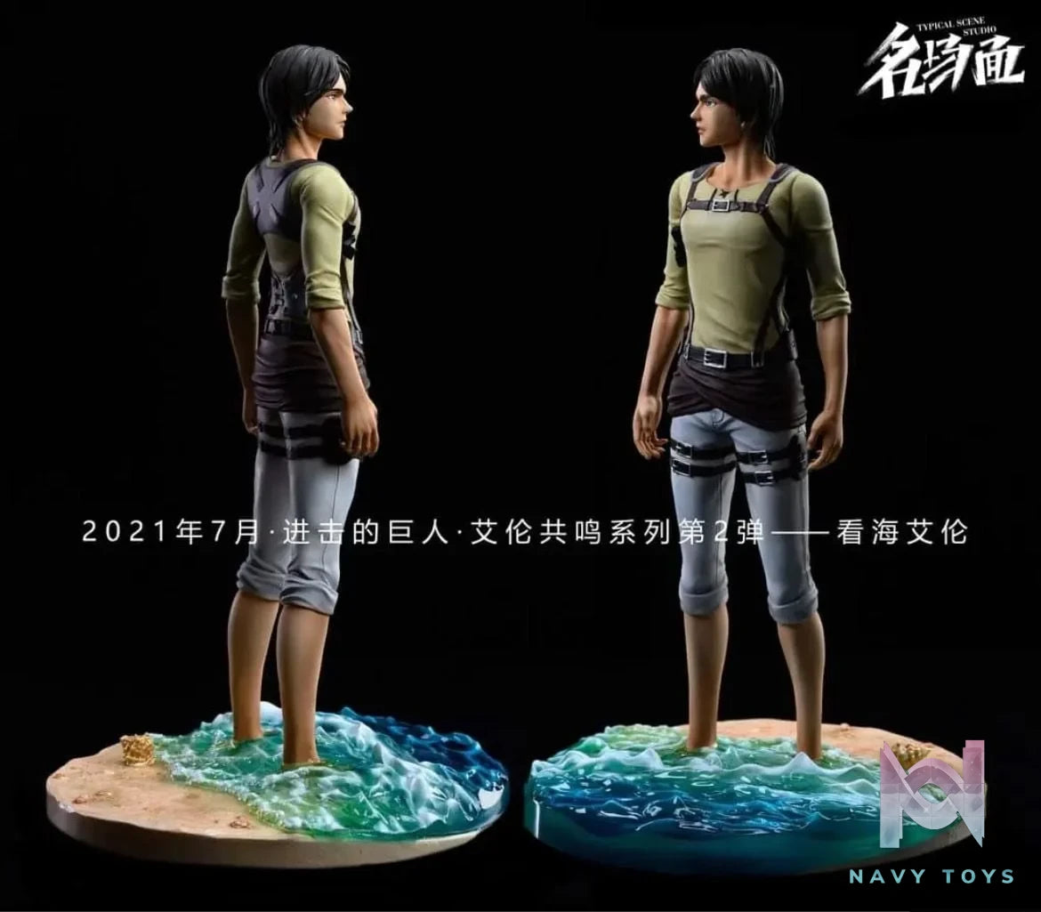 Eren Yeager Viewing The Sea - Attack On Titan - Typical Scene Studio resin statue Typical Scene Studio anime figure