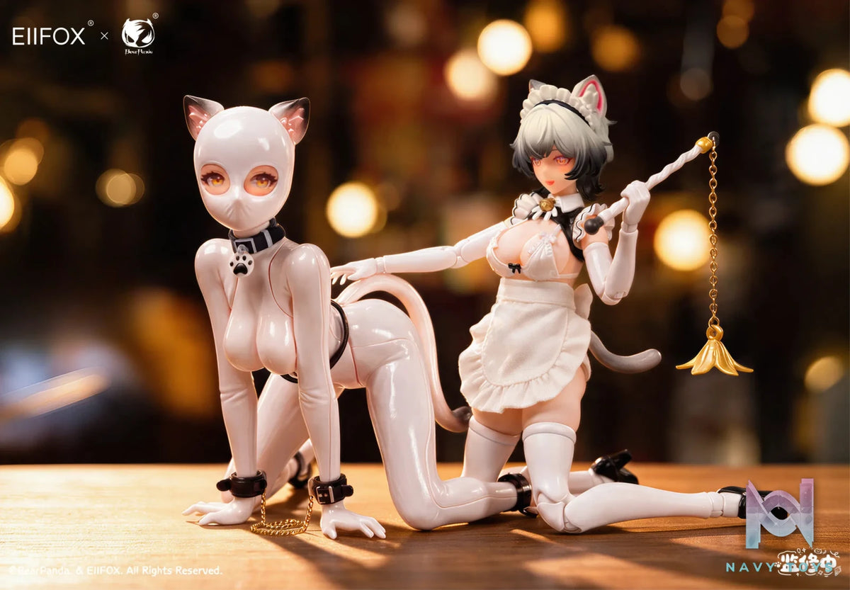 EIIFOX X BearPanda – Cat Maid Little Pudding 1/12 Scale Action Figure (Licensed)