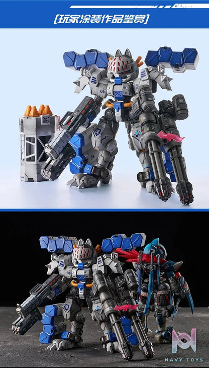 IRON ROARS – Original 04th Machine Array Heavy Armored Cat Mecha Assembly Model (Licensed)