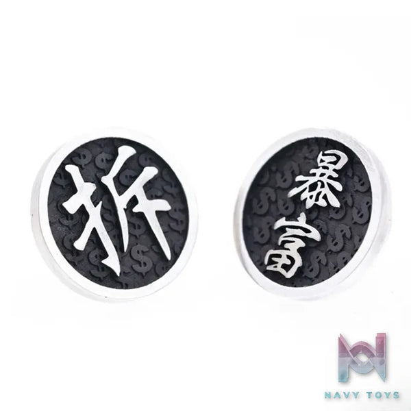 Raven Studio (silver jewelry) – Exclusive Original Design “Demolish” & “Get Rich” Mascot Badge Brooch Original