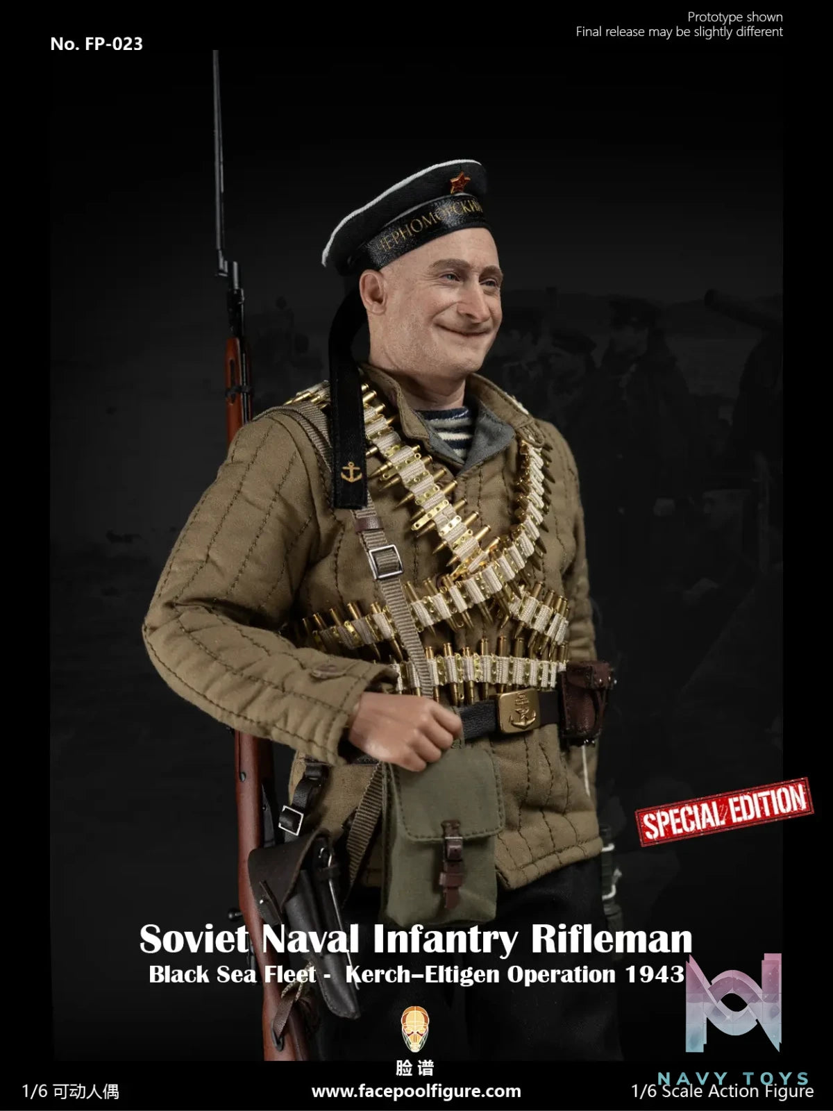 Facepoolfigure – 1/6 Action Figure Soviet Naval Infantry Rifleman Black Sea Fleet FP023A & FP023B (Licensed)
