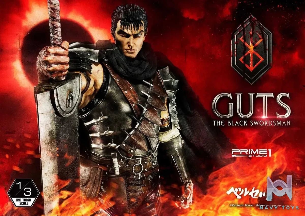 Museum Masterline Berserk Guts The Black Swordsman MMBR-01 MMBR-01DX (Licensed) - Prime 1 Studio resin statue Navy Toys anime figure