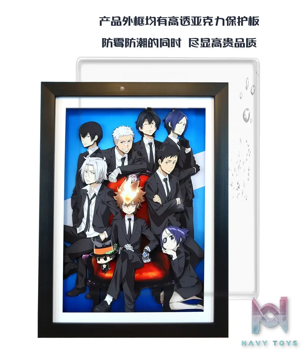 KALA HOME Studio – Katekyo Hitman Reborn! Multiple Characters #01 3D Decorative Painting Katekyo Hitman Reborn!
